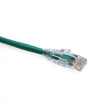 Leviton 5D460-20G GigaMax 5E Slimline Patch Cord, Cat 5E, 20 Feet Length, Green