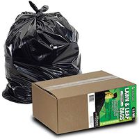 Lawn and Leaf Bags by Ultrasac - 39 Gallon Garbage Bags (Huge 100 Pack/w Ties) 33" x 43" Heavy Duty Industrial Yard Waste Bag - Professional Outdoor Trash Bags (Packaging May Vary)