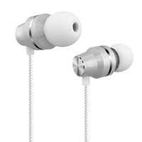 Earbuds Stereo Earphones with Microphone Bass in Ear Headphones with Mic and Volume Control 3.5mm Plug Compatible Multiple Audio Devices 3.9 Ft White