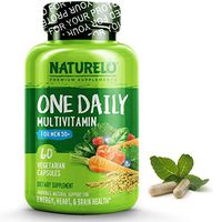 NATURELO One Daily Multivitamin for Men 50+ - with Whole Food Vitamins - Organic Extracts - Natural Supplement - Best for Energy, General Health - Non-GMO - 60 Capsules | 2 Month Supply
