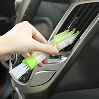 Multifunction double slider car air conditioning outlet clean brush window blinds keyboard cleaner brush household clean