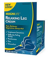 MagniLife Relaxing Leg Cream Pain Relief & Sleep Aid for Restless Legs, Cramping, Discomfort & Tossing - Natural Soothing, Deep Penetrating Topical with Magnesium & Lavender - 4oz