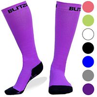 BLITZU Compression Socks 20-30mmHg for Men Women Recovery Running Travel Relief