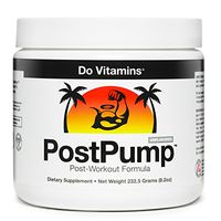 PostPump - Clean Post Workout Recovery Drink - Muscle Builder with Creapure Creatine Monohydrate, L Carnitine, BCAA - Certified Vegan Paleo Keto (30 Servings)