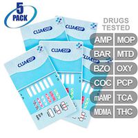 MiCare [5pk] - 12-Panel Urine Drug Test Card (AMP/BAR/BZO/COC/mAMP/MDMA/MOP/MTD/OXY/PCP/TCA/THC) #MI-WDOA-7125