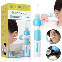 Ear Wax Removal Kit, Earwax Remover, Ear Cleaner, Electric Earwax Removal Tools for Adults and Kids, Vacuum Ear Cleaners Soft Silicone Automatic Earwax Removal Kits with LED Light Powerful Suction