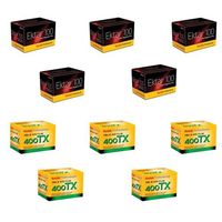 Kodak 5 x Ektar 100 Color Negative Film ISO 100, 35mm Size, 36 exp. - Bundle With 5x Tri-X Pan 400, Black & White Negative Film 35mm Size, 36 Exposure