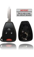 New Key Fob Remote Shell Case For a 2014 Jeep Compass w/Remote Start
