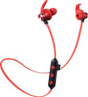 LightningSPT Bluetooth Headphones Wireless Earbuds Bilateral Stereo Earphones Sports Headsets Bluetooth in-Ear Earphones Bluetooth 4.2 with TF Card Slot IPX5 Waterproof for iPhone Samsung Etc. (Red)