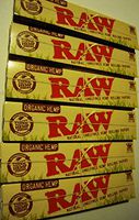 Raw King Size Slim Organic Hemp Rolling Papers 10 Packs
