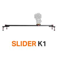 Konova Portable Slider Dolly K1 100cm (39.4 Inch) Track Aluminum light weight for Camera, Gopro, Mobile Phone, DSLR, Payloads up to 33lbs (15kg) with Bag