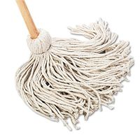 Boardwalk 120C Deck Mop, 54-Inch Wooden Handle, 20oz Cotton Fiber Head, 6/Carton