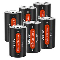 Girapow CR2 3V Lithium Batteries, [UL Certified] 3-Volt 800mAh Non-rechargeable with PTC Protected for Golf Rangefinder, Mini 25 50, Flashlight, Alarm Systems (6-Count)