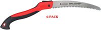 RazorTOOTH Folding Pruning Saw, 10 Inch Curved Blade, RS 7265D (10 Inch, 4-Pack)