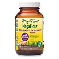 MegaFood, MegaFlora for Baby & Me, Probiotic Supplement for Mother and Child with 30 Billion CFU, 30 Servings (60 Capsules)