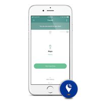 TrackR pixel - Bluetooth Tracking Device. Item Tracker. Phone Finder. iOS/Android Compatible - Blue (3 Pack)