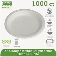 ECOEPP016PKCT - Renewable amp; Compostable Sugarcane Plates Convenience Pack