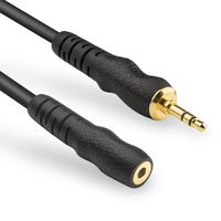 3.5mm Audio Cable EBXYA 3 Feet Stereo Male to Female Extension AUX Cord (2 Pack)