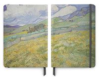 Van Gogh Art - PU (Vegan) Leather A5 Notebook - Lined Pages - Mountain Landscape