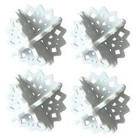 HADIY 4PCS Laundry Balls Snow Style Dryer Balls Anti-Knotting-Laundry Fabric Softener/Sheet Alternative (Gray)