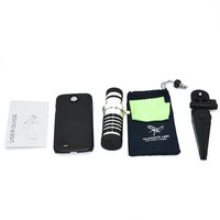 Apexel Aluminum 12x Optical Zoom Telescope/Telephoto Lens Kit with Tripod/Back Case for Samsung galaxy S IV, S4 I9500 , Sprint L720, AT&T I337, Verizon i545, T-Mobile M919 , R970