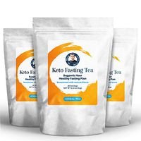 Dr. Berg's Keto Fasting Tea (Sweetened) Caffeine-Free - an Appetite Suppressant Green Herbal Tea Drink to Help Reduce Hunger for Weight Loss - Dietary Supplement (3 Pack)