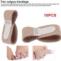 BYBYCD 10 pcs Toe straightener hammer toe Thumb valgus Concealer bandage Finger separator