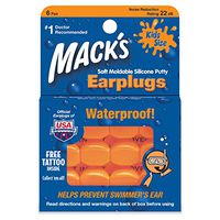 Mack's Kids Size Soft Moldable Silicone Ear Plugs 6 pr(pack of 2)