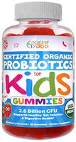 USDA Organic Kids 2.5 Billion CFU Probiotic Pectin Gummies (30 Day) by Feel Great 365| Clinically Proven Probiotic B. Subtilis DE111 |Supports Gut, Regularity & Immune Health* | Strawberry Flavor
