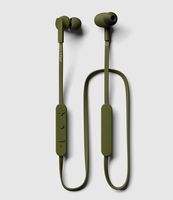 JAYS t-Four Wireless in-Ear Bluetooth Earbuds w/Kevlar Reinforced Cable, Deep Bass, Microphone and 10hrs of Playback (Green)