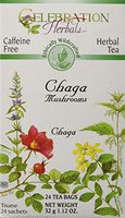 CELEBRATION HERBALS Chaga Mushrooms Wild Crafted 24 Bag, 0.02 Pound