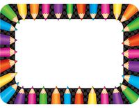 Teacher Created Resources Colored Pencils Name Tags (5513)