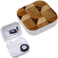 Portable Contact Lens Case Box Travel Kit Mirror + Bottle + Tweezers Container Holder [ Paneling Decorative ]