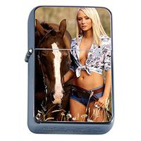 Alabama Pin Up Girls Bama Flip Top Dual Torch Lighter S14 Smoking Cigarette