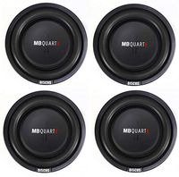 4) MB Quart DS1-204 400 Watt 8 Inch Shallow Slim Subs DVC Car Subwoofers Four