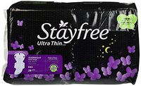 Stayfree Ultra Thin Overnight with Wings, 28-Count