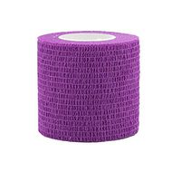 COMOmed Self Adherent Cohesive Bandage FDA Approved 2"x5 Yards First Aid Bandages Stretch Sport Athletic Wrap Vet Tape for Wrist Ankle Sprain and Swelling,Purple(6 Rolls)