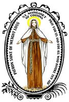 St Margaret of Cortona Patron of Weight Loss 4"x6" Set of 6 Linen Postcards