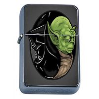 Ying & Yang Chinese Philosophy Flip Top Dual Torch Lighter S11 Smoking Cigarette Yin Yang