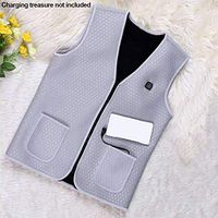 Men Women Heated Vest, Heating Warm, USB Charging Adjustable Temperature