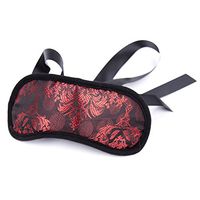 HOT TIME Sleeping Eye Cover Soft Satin Blindfold Mask(red-2)
