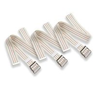 AsaTechmed 3 Pack Gait Transfer Belt Support Hold for Caregiver Home Health Aid - 60 Inch, White