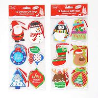 Christmas Faces Glitter Pop Out Gift Tags by Holiday Essentials