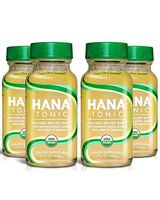 Hana Tonic Anti Nausea Ginger Shot - Fast Acting Organic Relief from Motion & Morning Sickness - Safe, Boosts Daily Immunity, Aids Digestion and Tastes Great! (4 Pack)