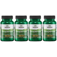 Swanson Bioperine Nutrient Absorption Enhancer 10 mg 60 Caps 4 Pack