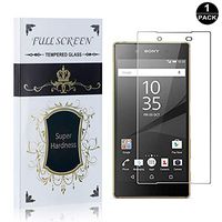 Screen Protector Compatible with Sony Xperia Z5, UNEXTATI Premium HD Easy Install Tempered Glass Screen Protector Film for Sony Xperia Z5, 1 Pack