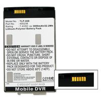 Archos 9 Tablet Battery TLP-008 Li-Pol Battery - Rechargable Ultra High Capacity (Li-Pol 7.4V 3000 mAh) - Replacement For Archos 400238 Tablet Battery