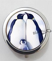 BlackKey Penguin 3-Compartment Decorative Pocket Gift Box Case Organizer for Pill, Color 1 -2007