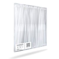 Lenitech 8 Inch Multi-Purpose White Cable Zip Ties, 300 Pieces