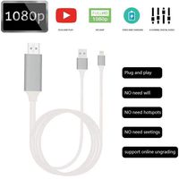 Volwco Lightning to HDMI Adapter, 1080P Digital AV Audio Converter, HDMI Sync Screen with Charging Port for iPhone 11 Pro X 8 7 6, iPad and iPod Models on HDTV/Monitor/Projector